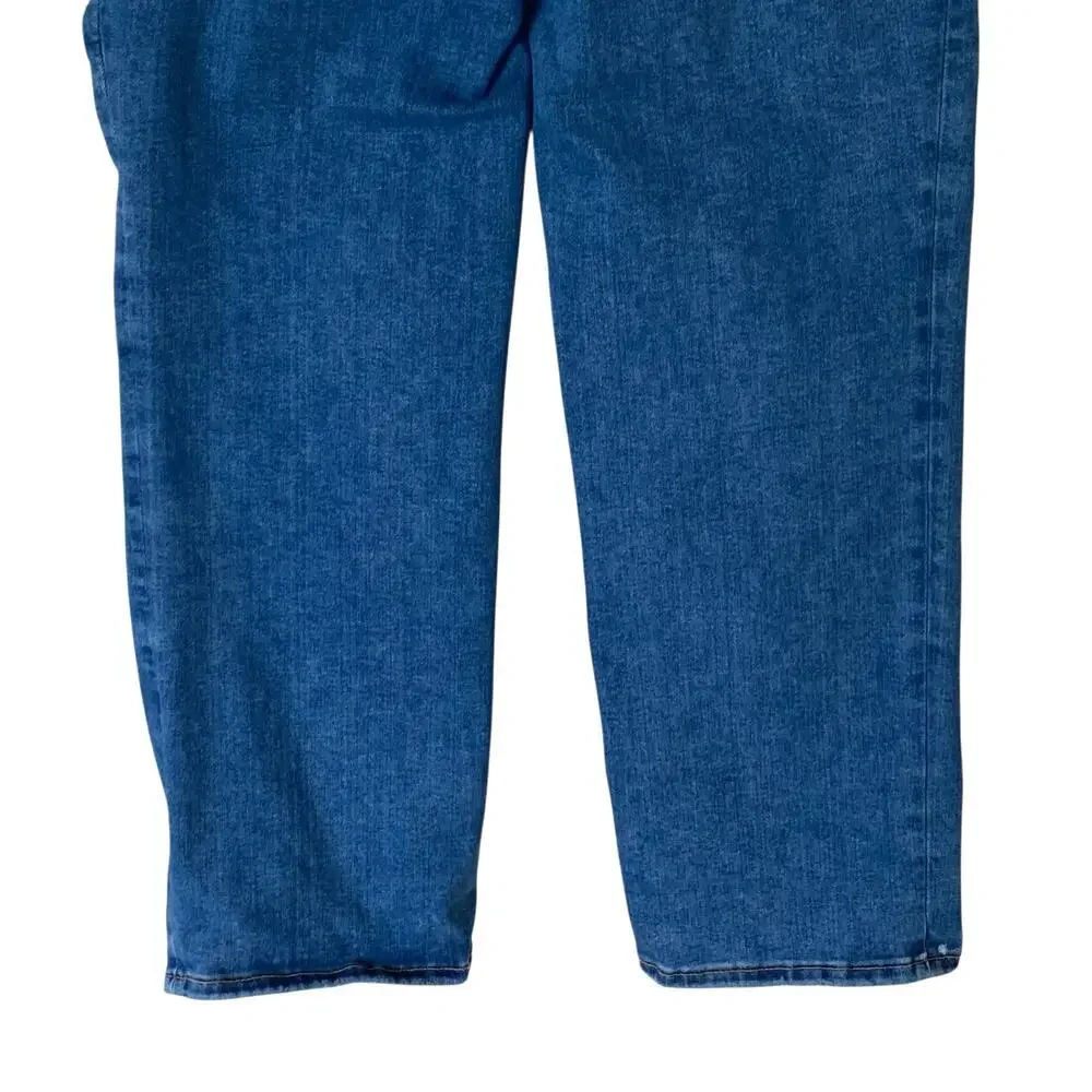 GOOD AMERICAN Always Fits Good Legs Straight Jeans in Indigo316, Size 14-18 - Picture 10 of 13